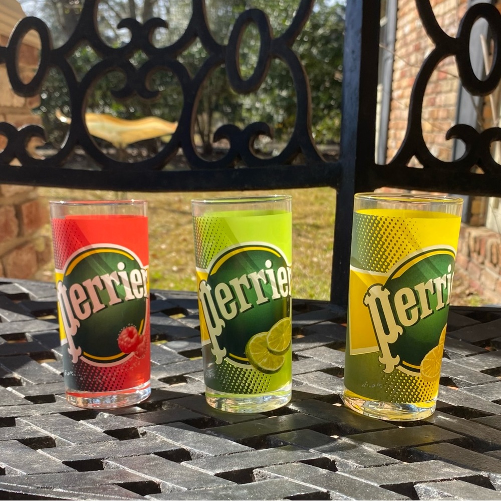 Colorful Perrier Glassware—SET OF 3